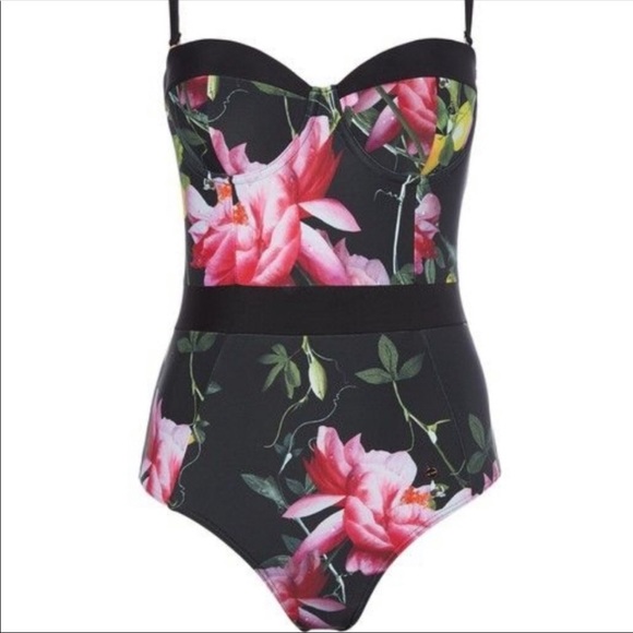 NWT TED BAKER Citrus Bloom One-Piece Swimsuit swim - Picture 7 of 16